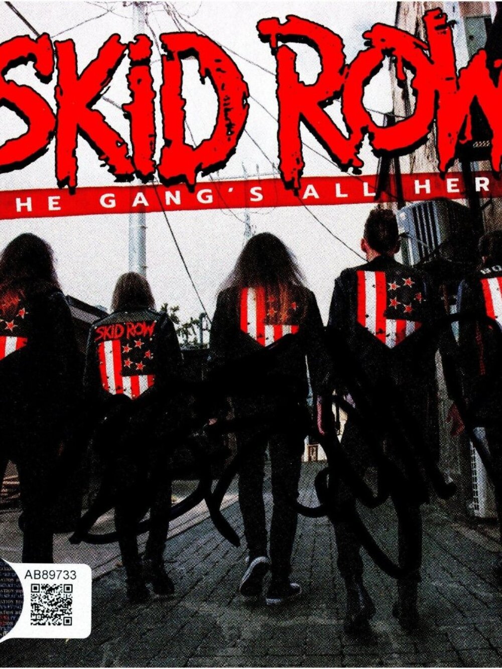 Skid Row Signed The Gangs All Here CD Beckett BAS COA Metal